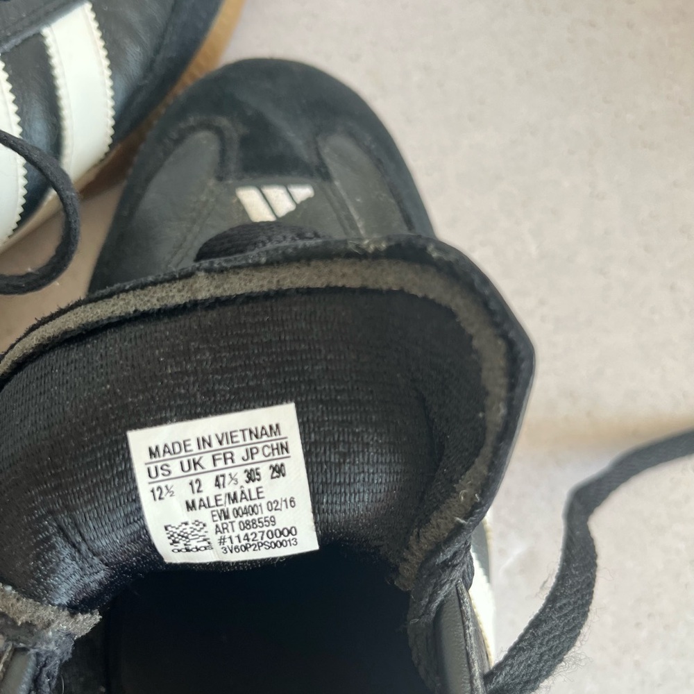 Adidas Samba MN Millennium Black White Gum Men’s 12.5 Unisex Casual Shoes IF1952 - Picture 6 of 7